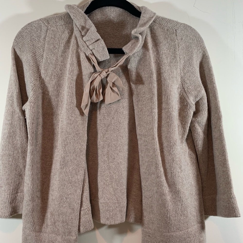 J Crew Wool Cashmere Blend Cardigan S